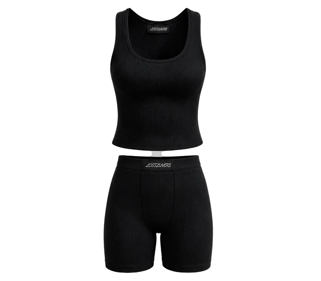 Black/Sleeveless Loungewear