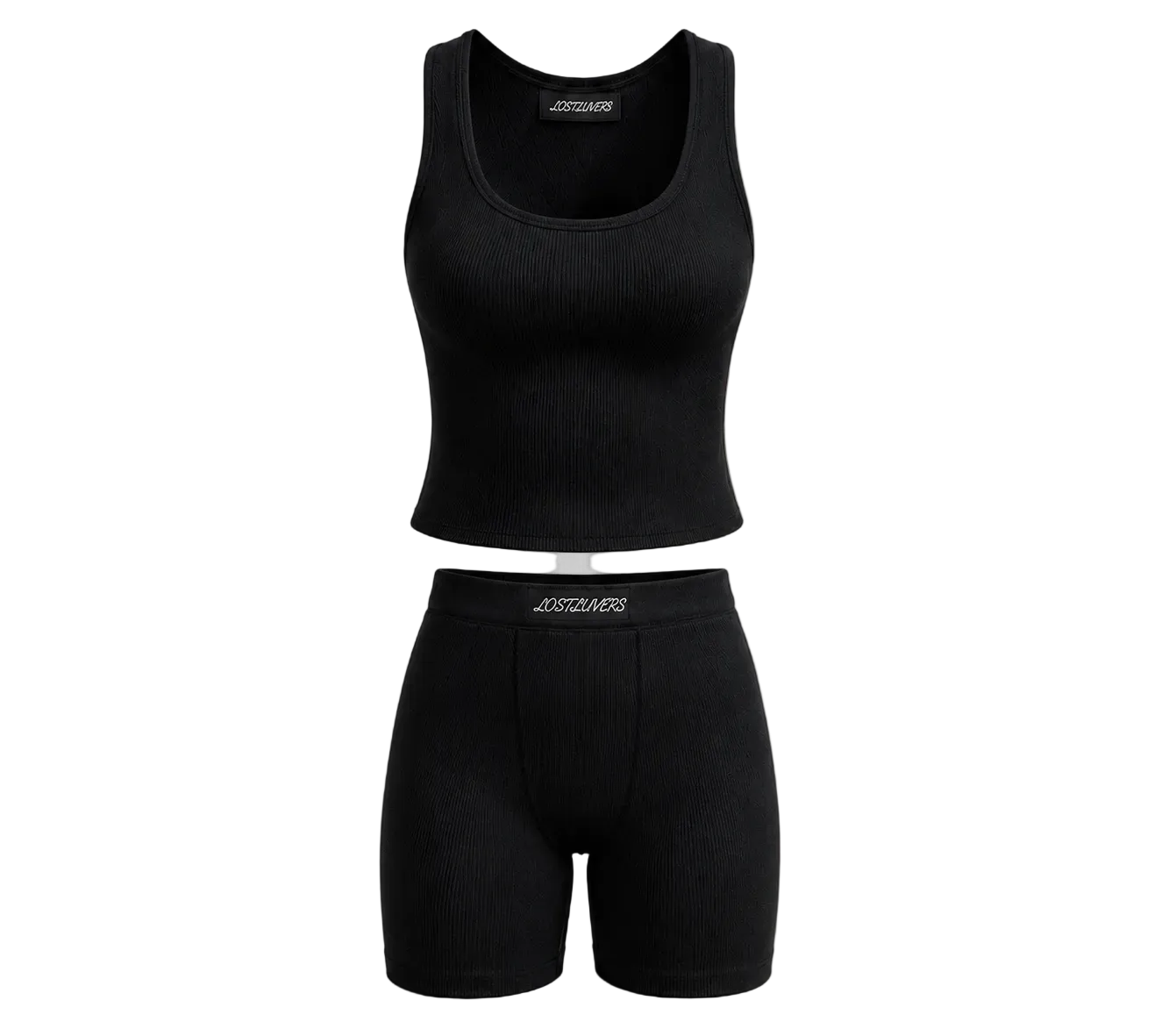 Black/Sleeveless Loungewear