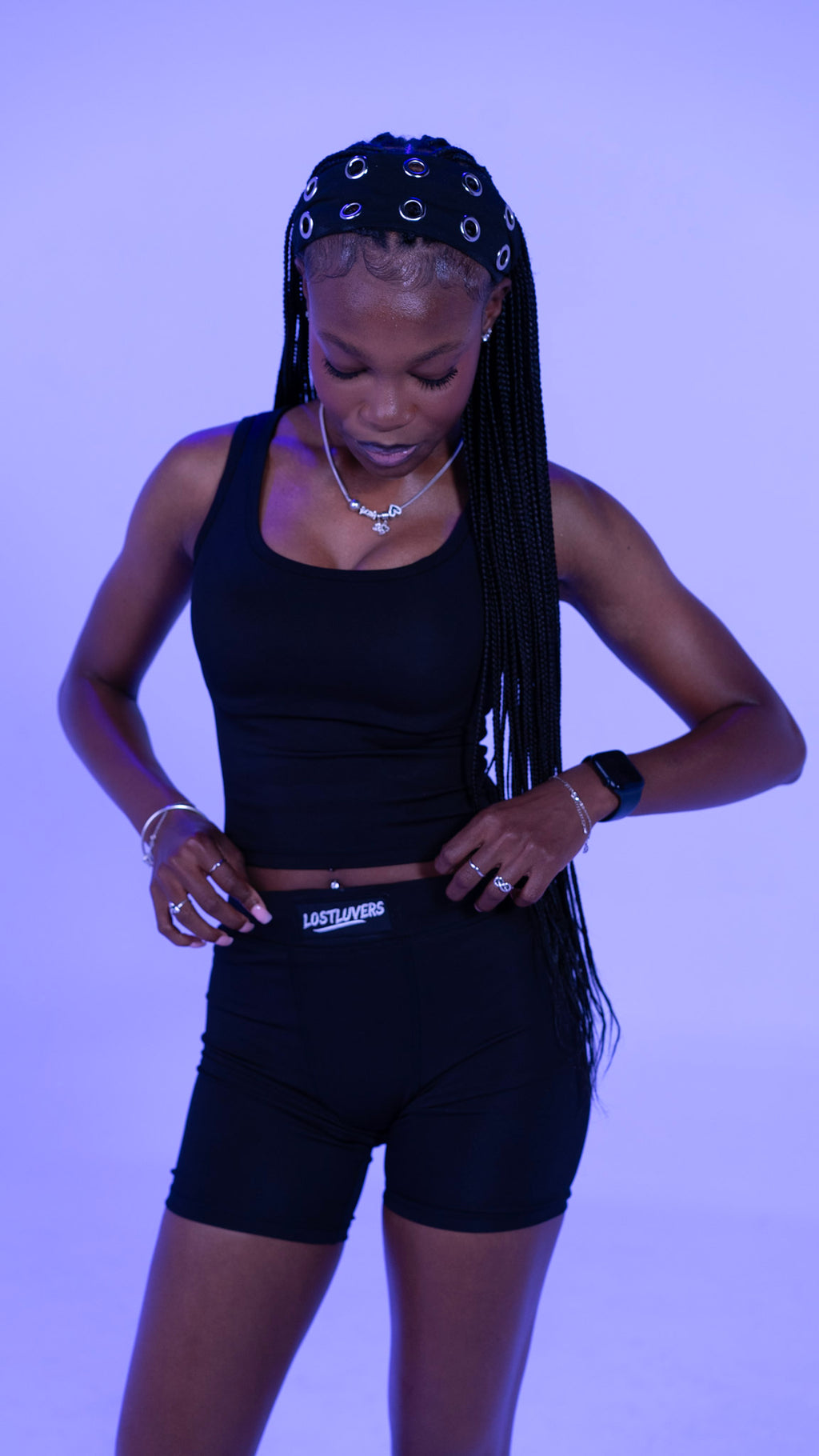 Black/Sleeveless Loungewear