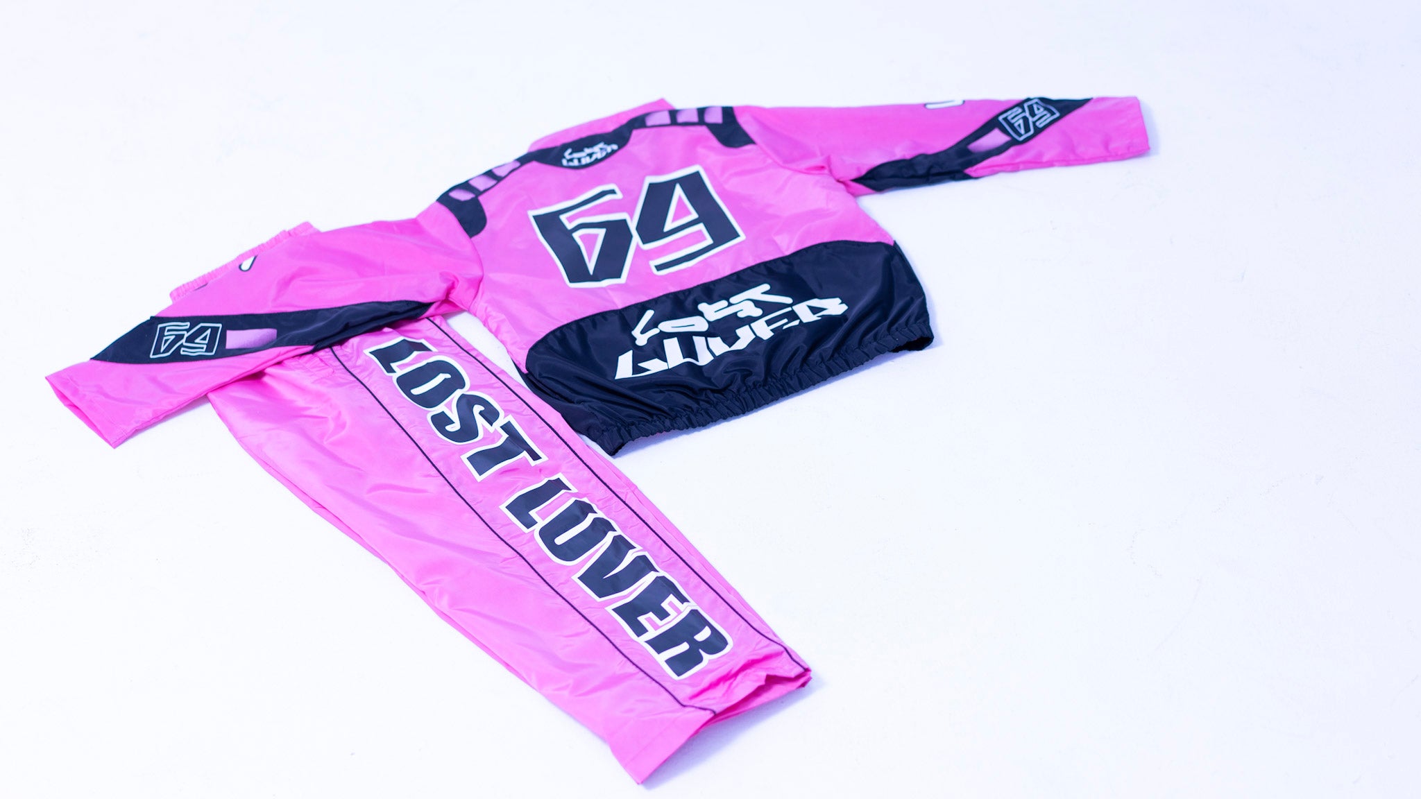 Pink/Black Nylon Set
