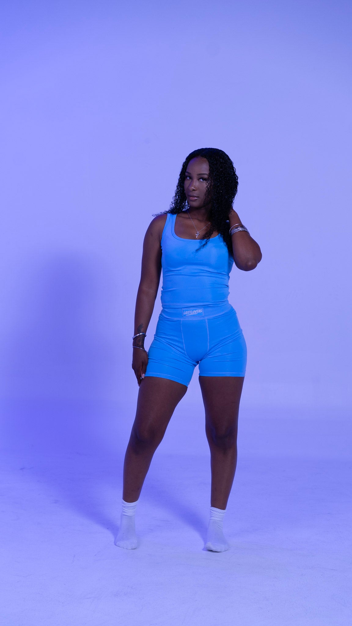 Light Blue /Sleeveless Loungewear