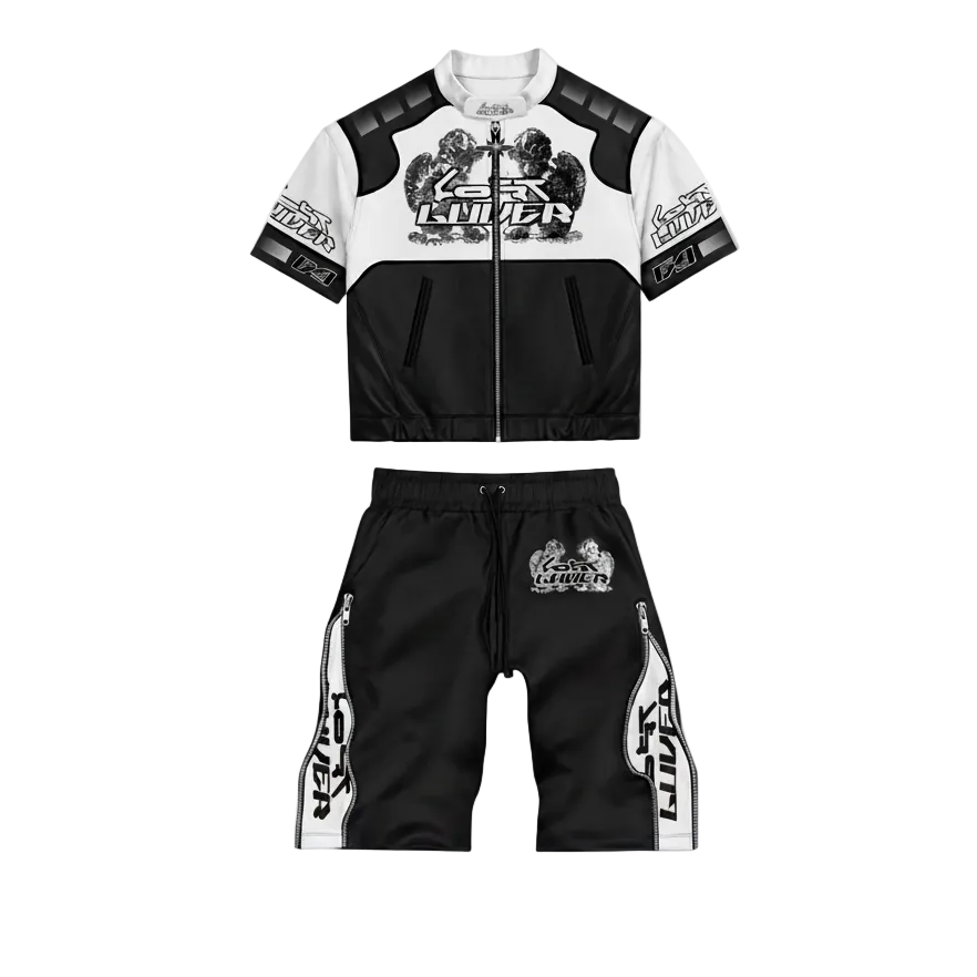 LostLuvers Short Sleeve Windbreaker set