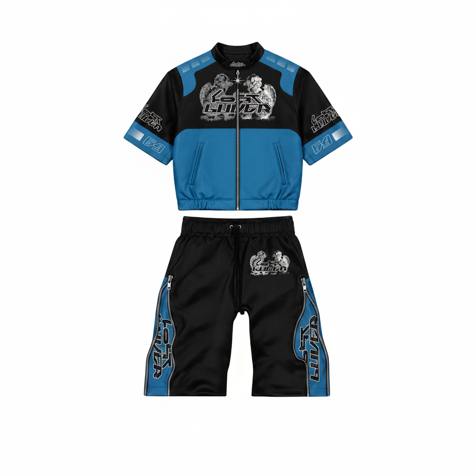 LostLuvers Short Sleeve Windbreaker set