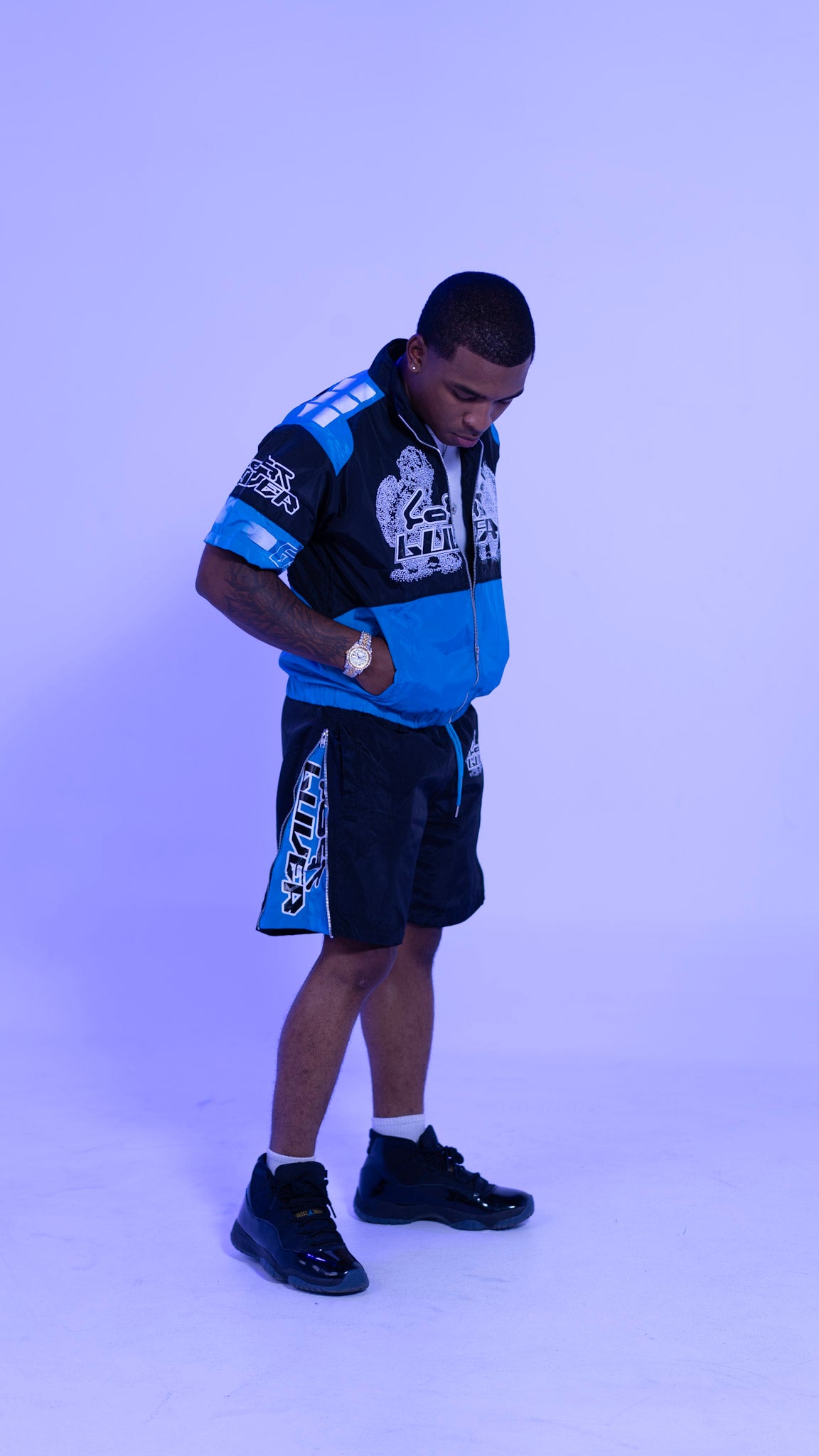 LostLuvers Short Sleeve Windbreaker set